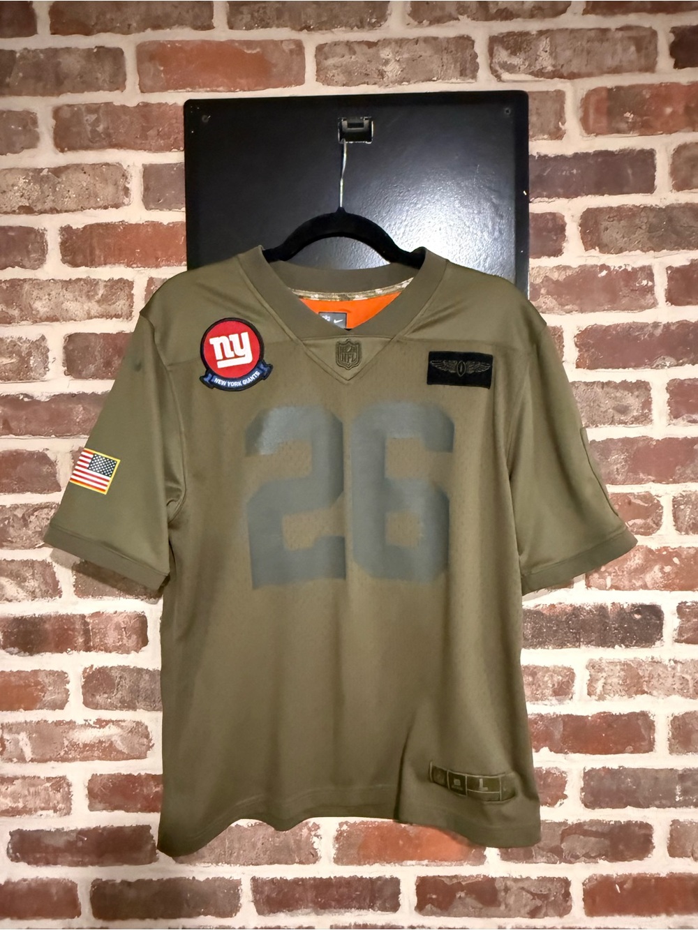 Saquon Barkley Giants #26 Salute to Service Jersey